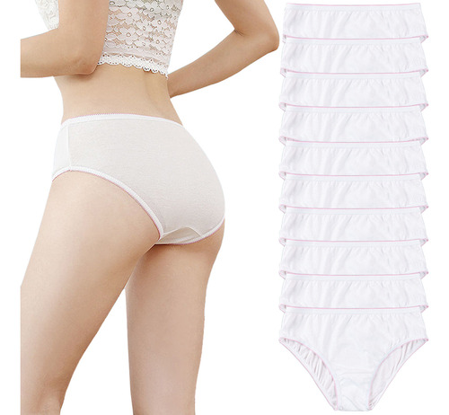Abtrav Calzoncillos Desechables Para Mujer, Paquete De 10