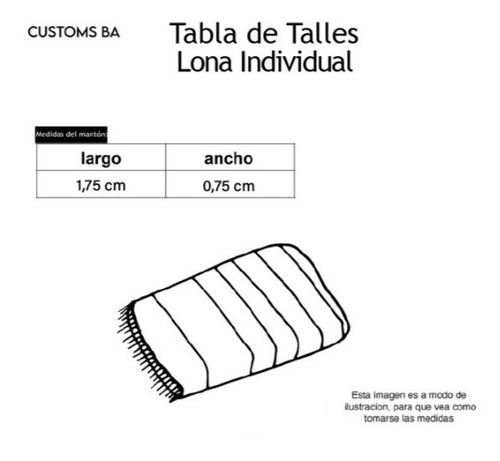 Imagen 4 de 7 de Lona Individual Azul Y Crudo