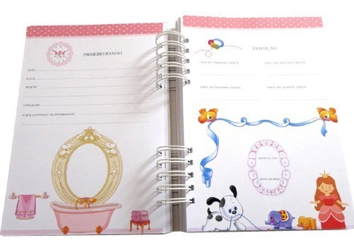 Imagem 6 de 10 de Álbum Diário Bebê Personalizado Ursinha Menina Com Nome