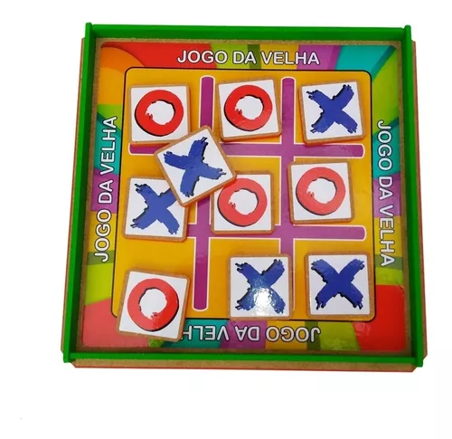 Jogo Da Velha Brinquedo Madeira