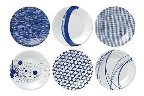 Platos De Tapas Royal Doulton Pacific, 6.3 Pulgadas, Azul, J