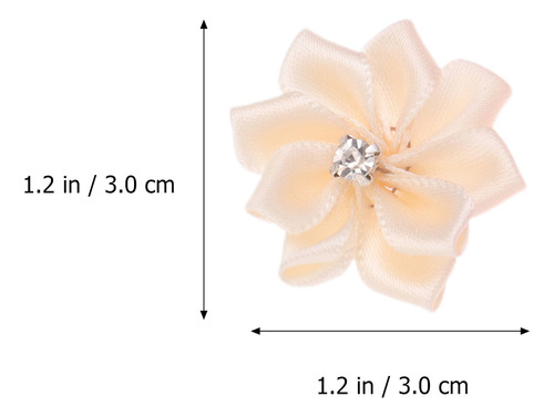 40 Diademas De Flores Para Niñas De 3 Cm Con Pelo De Diamant