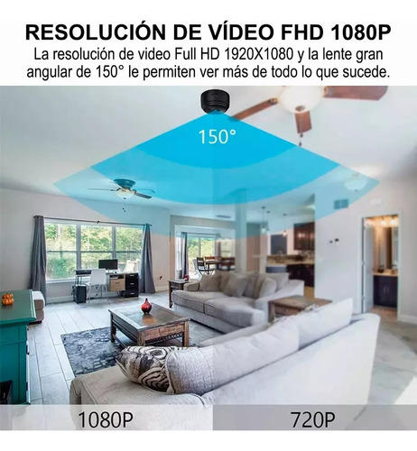 Mini Cámaras De Seguridad Wifi Inalámbricas De Vigilancia Hd
