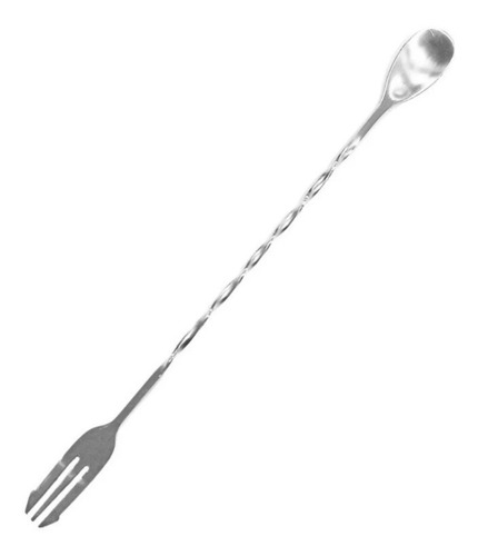 Cuchara Tenedor Coctel Cucharilla Para Barman Acero Tragos