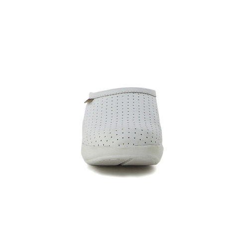 Zueco Country De Mujer Calado Cuero