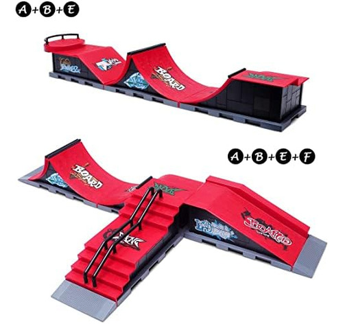 Kit De Rampa Momsiv Mini Finger Toy Para Parque De Patinetas