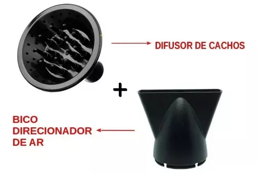 Secador De Cabelo 2100w Britânia Profissional Difusor Cachos Cor Preto  Voltagem 110v