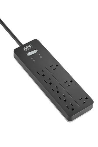 Apc 8 Outlet Surge Protector Power Strip 2160 Joules