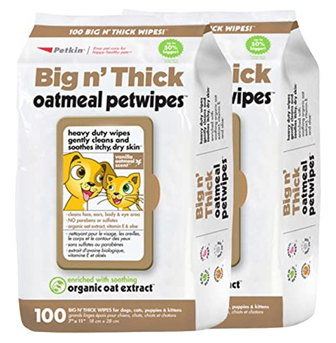 Petkin Toallitas Para Mascotas Para Perros Y Gatos, 200 Toal