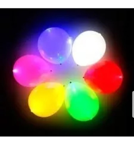 Globo Perlado Latex Luces Led Con Gas Helio X Uno Nuevo!