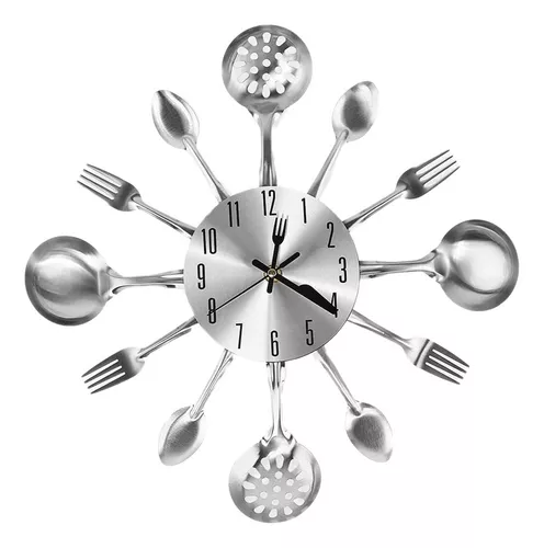 Reloj Cocina - ✌️ Reloj de pared con cubiertos de cocina