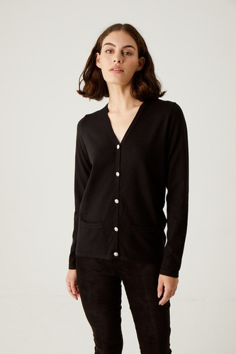 Cardigan Etam Orion Color Negro Para Mujer Mujer