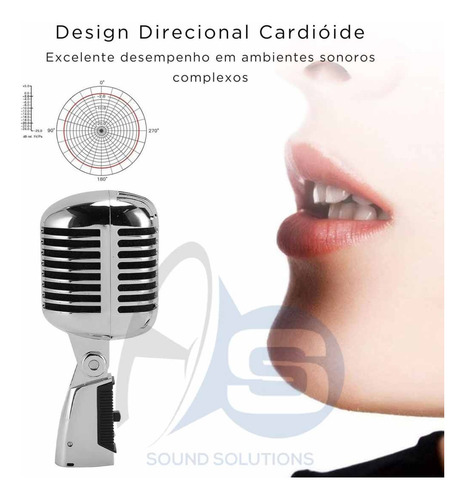 Microfone Classico Vintage Design Retrô Kadosh K36