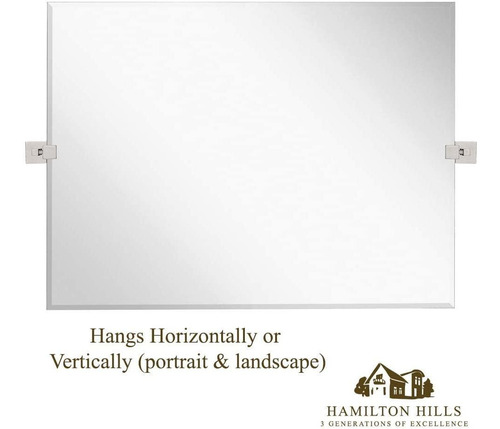Hamilton Hills Grande Squared Moderna Pivote Rectangular Esp