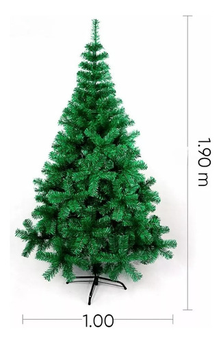 Arbol De Navidad Artificial Pino Navideño 1.90 Con 800 Ramas