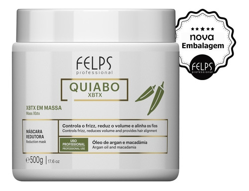 Felps Quiabo Xbtx Redutor De Volume 500g
