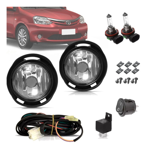 Kit Farol Auxiliar Etios 2013 14 15 2016 2017 2018 2019 2020