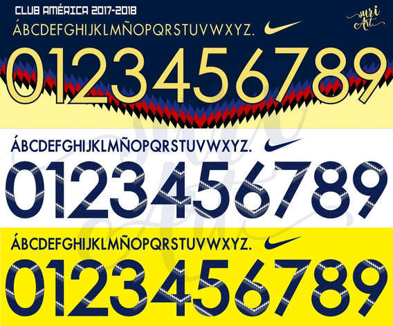 tipografia club america vector 2018 tipografia club america vector 2018