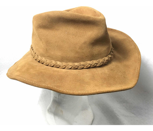 Sombrero Henschel De Piel Usado 58 Cm Talla L