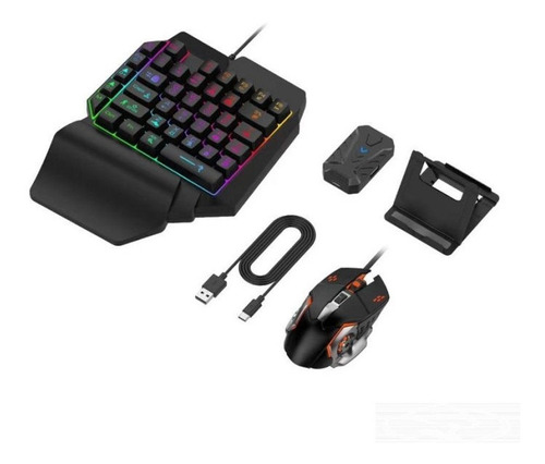 Kit Mouse Y Teclado Gamer Bluetooth Celular Juegos Circuit