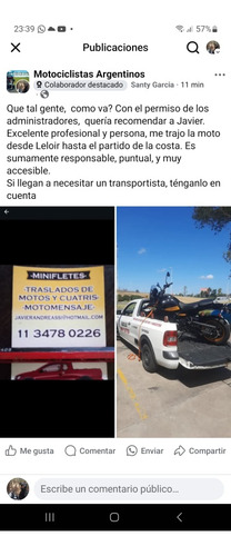 Traslado De Motos Y Cuatris, Económico Y Muy Responsable!!!