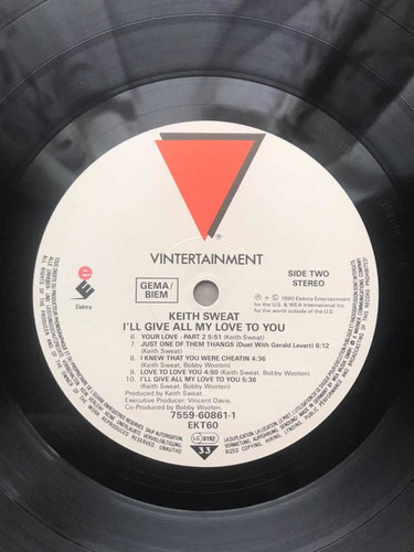 Keith Sweat - Ill Give My Love To You - Disco Lp Usa (Usado)