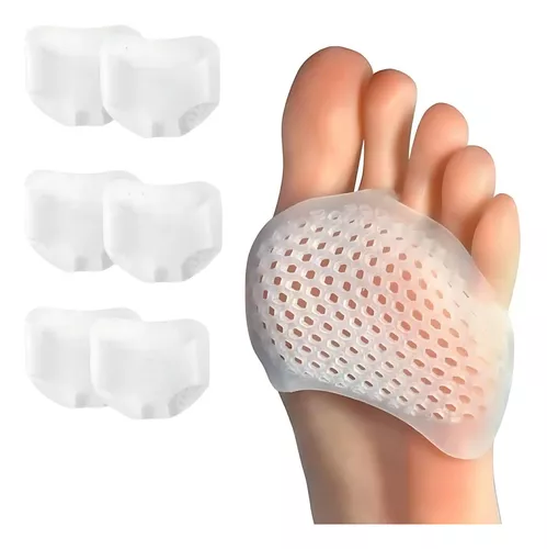 6 almohadillas metatarsianas, almohadilla plantar de gel, nuevo material,  cojín de gel para pies, transpirable y cómodo, alivia el dolor plantar,  neuroma de Morton, para hombres y mujeres.