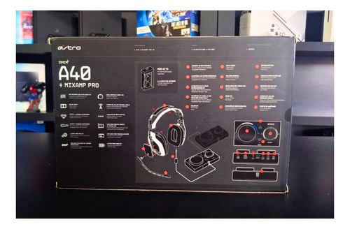 Fone Astro A40 + Mixamp Pro Usado Preto (Usado)