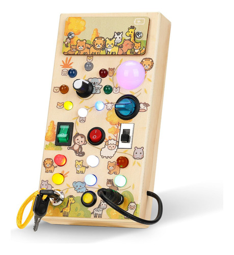 Tablero Ocupado Con 8 Interruptores Led Juguete Sensorial