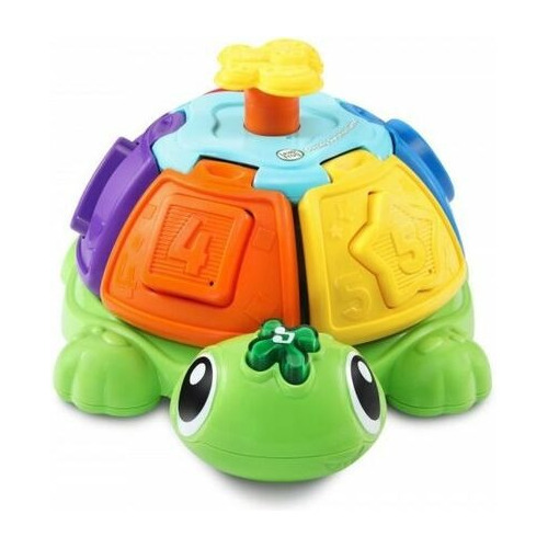 Tortuga Con Encastre Giros Musical Luz Leap Frog Color Verde