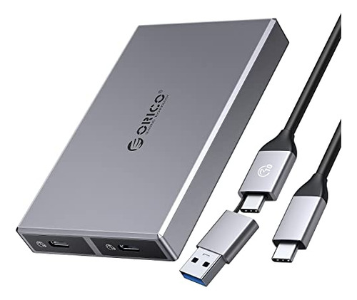 Carcasa Ssd Nvme M.2 De Doble Bahía Orico De Aluminio Usb3.2