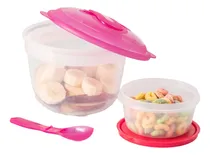 Comprar Recipientes Herméticos Fucsia C\u002F Tapa Refrigerante Set X2 Pc