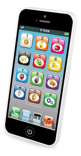 Wolmund Toy Learning Play Cell Phone Con 8 Funciones Y Luces