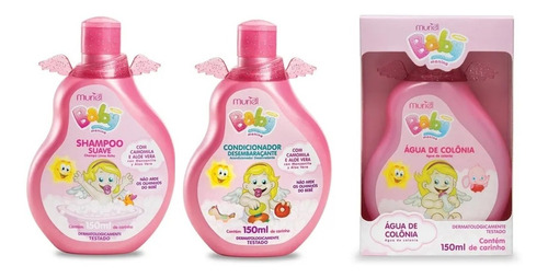 Kit Baby Menina Shampoo + Cond + Água Colônia - Muriel