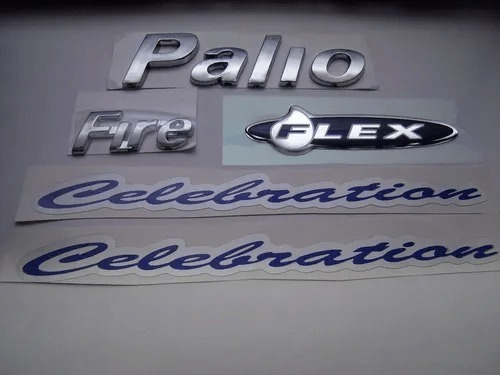 Kit Emblemas Palio + Fire+ Flex + 2x Celebration 04/...