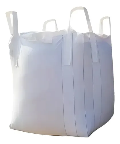 Saco Big Bag De 1000 Kg (90x90x90 Cm) Reutilizable Para Escombros, Arena, Grava Y Leña