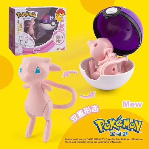 Juguete Pokemon Articulado + Pokebola / Mew / Original