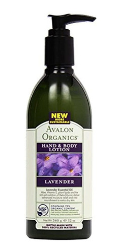 Avalon Organic Botanicals Locion Para Manos Y Cuerpo, Thera