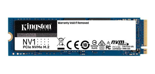 Disco Solido Ssd 250gb Kingston M.2 2280 Nv1 Pcie Nvme Estad