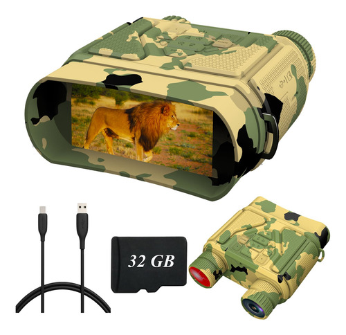 Gafas Visión Nocturna Binoculares Para Caza Y Campamento Camouflaje