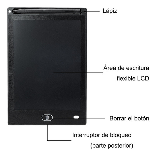 10 Pizarra Mágica Lcd Niños Tableta Multicolor 10'' Mayoreo