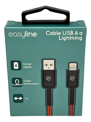 Cable Perfect Choice Para Usb-a A Lightning De 1 Metro Color Negro