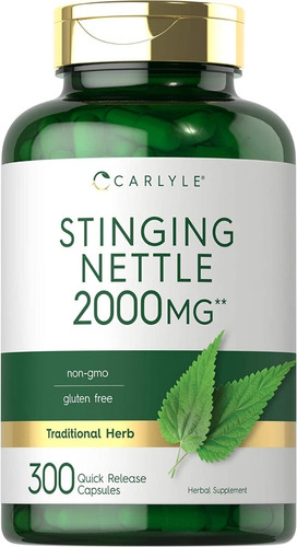 Hoja De Ortiga 2000 Mg Nettle 300 Capsulas Stock