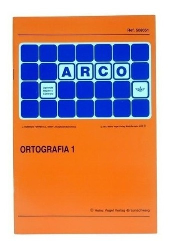 Arco Eduke Cuaderno Ejercicios De Ortografía 1 P/estuche 24
