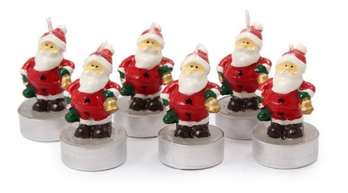 Velas Santa Set X6 Uni 5cmx7cm