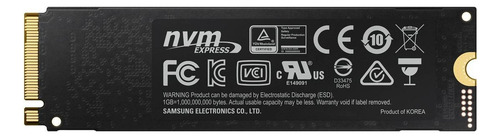 Disco Sólido Ssd Interno Samsung 970 Evoplus Mz-v7s1t0bw 1tb