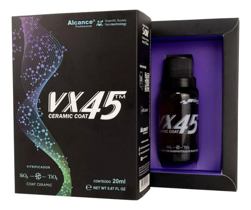 Vitrificador Vx45 20ml De Pintura Automotivo Alcance 3 Anos