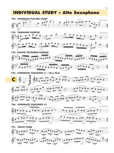 Essential Elements For Band, Eb Alto Saxophone Book 2. Compr