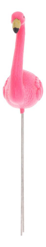 2 Flamingo Garden Stake Estatua Mirar Hacia Arriba 40,5x16cm