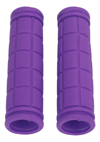 Empuñaduras De Goma Violeta, 1 Par De Manillares Antidesliza